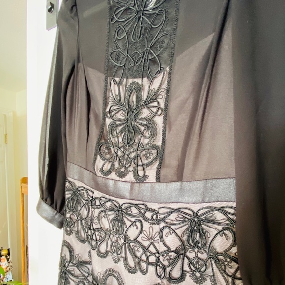 Karen Millen black dress with tons of details! - Picture 3 of 11